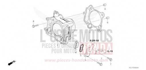 CYLINDER/REED VALVE ADV350AR de 2024